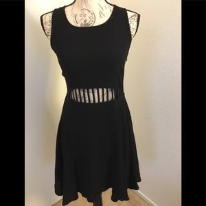 InTu Little Black Cut out Dress Size S